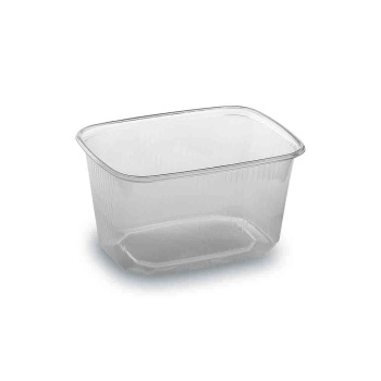 Rechteckbecher Verpackungsbecher 300 ml klar (100 Stk.)